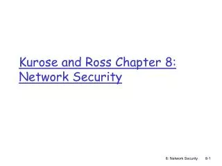 kurose and ross chapter 8 network security