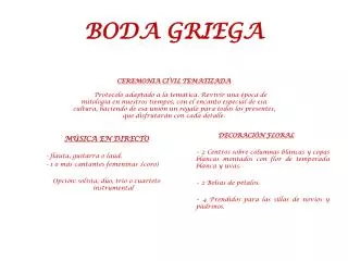 boda griega