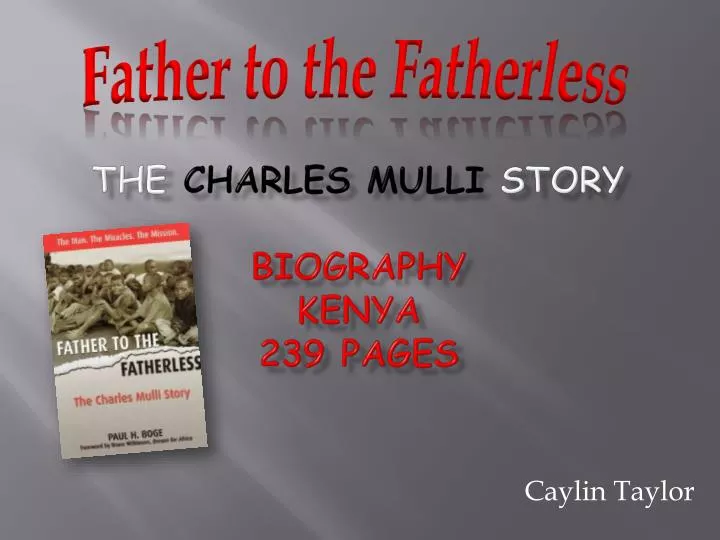 the charles mulli story biography kenya 239 pages