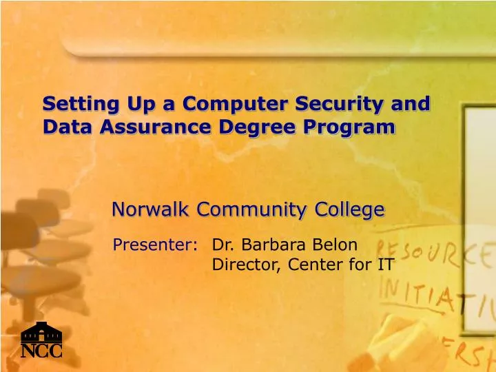setting up a computer security and data assurance degree program