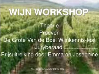 wijn workshop