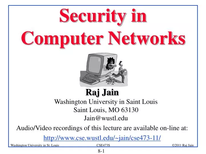 security in computer networks