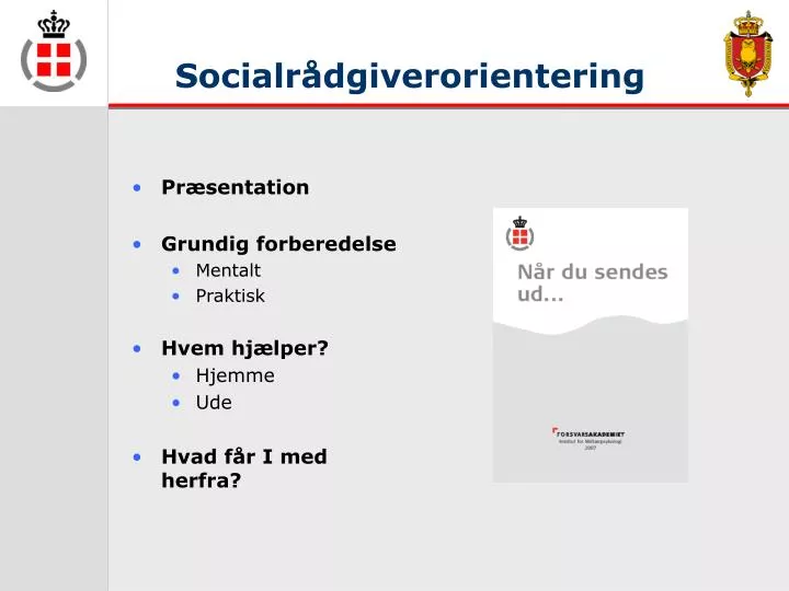 socialr dgiverorientering