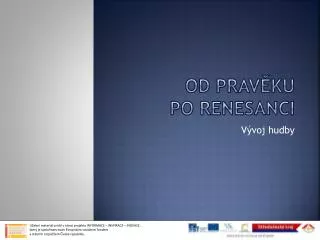 od prav ku po renesanci