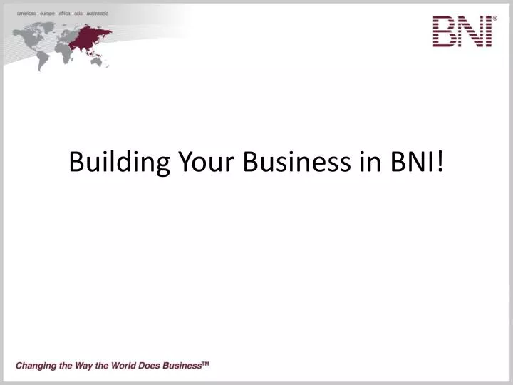 building your business in bni