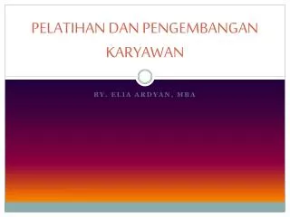 PPT - Pelatihan Dan Pengembangan SDM PowerPoint Presentation, Free ...