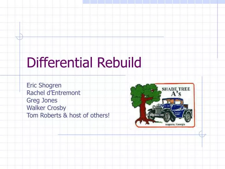 differential rebuild