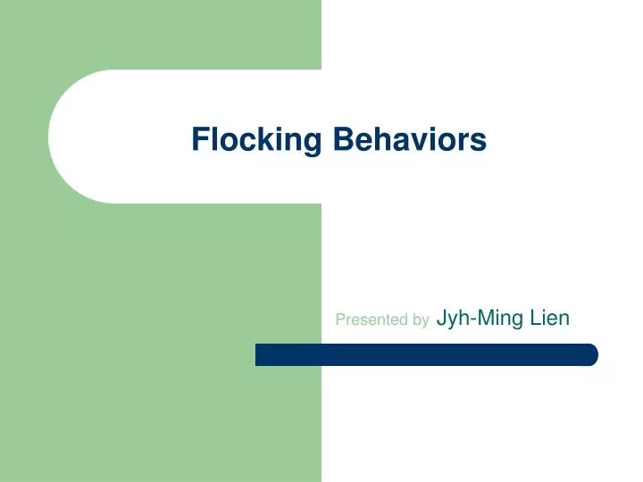 flocking behaviors