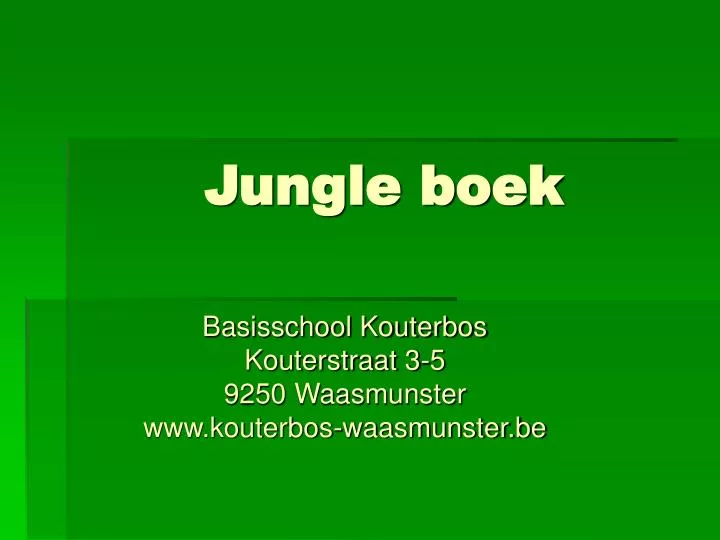 jungle boek