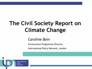 The Civil Society Report on Climate Change