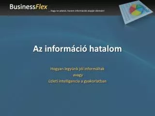 az inform ci hatalom