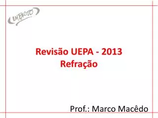 revis o uepa 2013 refra o