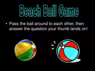 Beach Ball Game