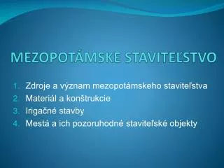 mezopot mske stavite stvo