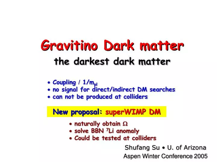 gravitino dark matter