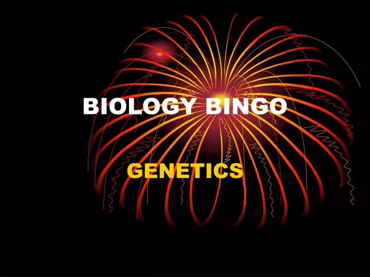 biology bingo