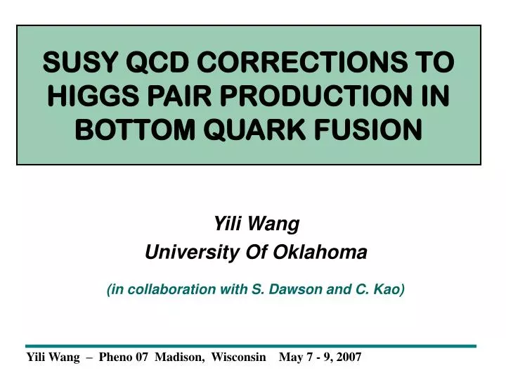 susy qcd corrections to higgs pair production in bottom quark fusion