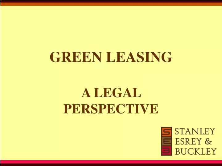 green leasing