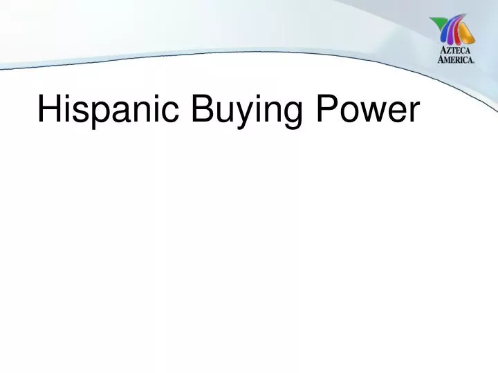 hispanic buying power