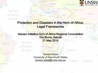 Protection and Disasters in the Horn of Africa: Legal Frameworks