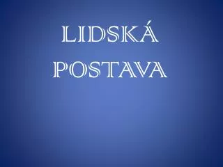 lidsk postava