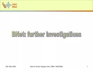BNet: further investigations