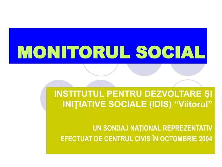 monitorul social