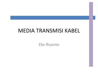 media transmisi kabel