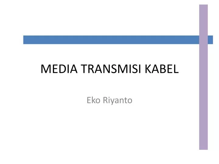 media transmisi kabel