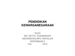 pendidikan kewarganegaraan