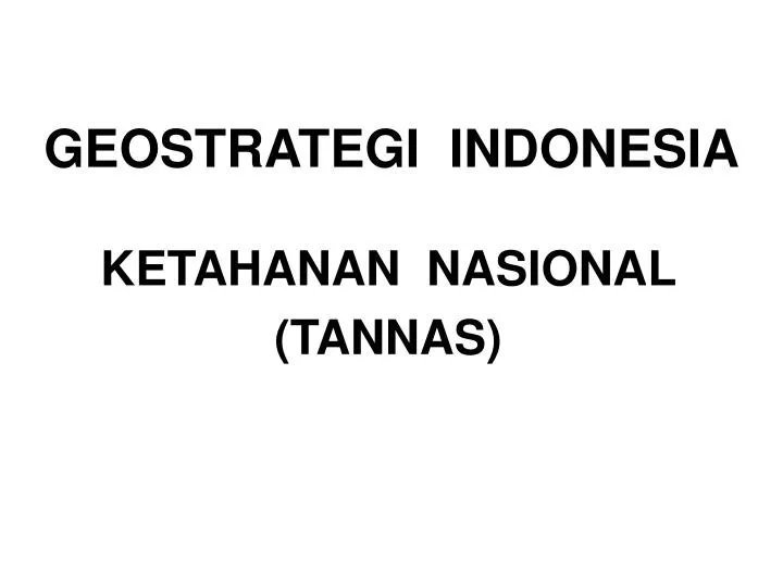 geostrategi indonesia