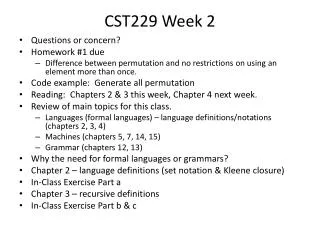 CST229 Week 2