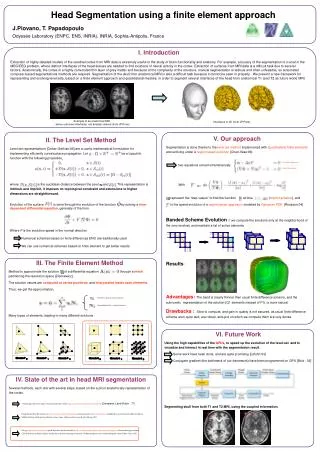 Head Segmentation using a finite element approach