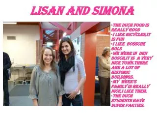 Lisan and simona