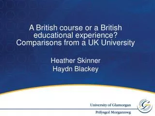 A British course or a British educational experience? Comparisons from a UK University