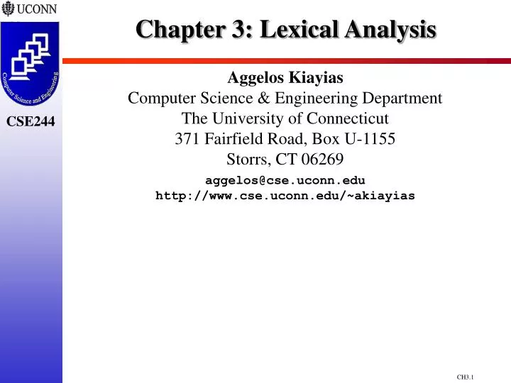 chapter 3 lexical analysis