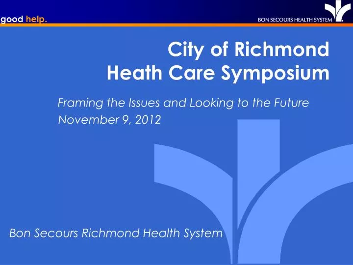 city of richmond heath care symposium