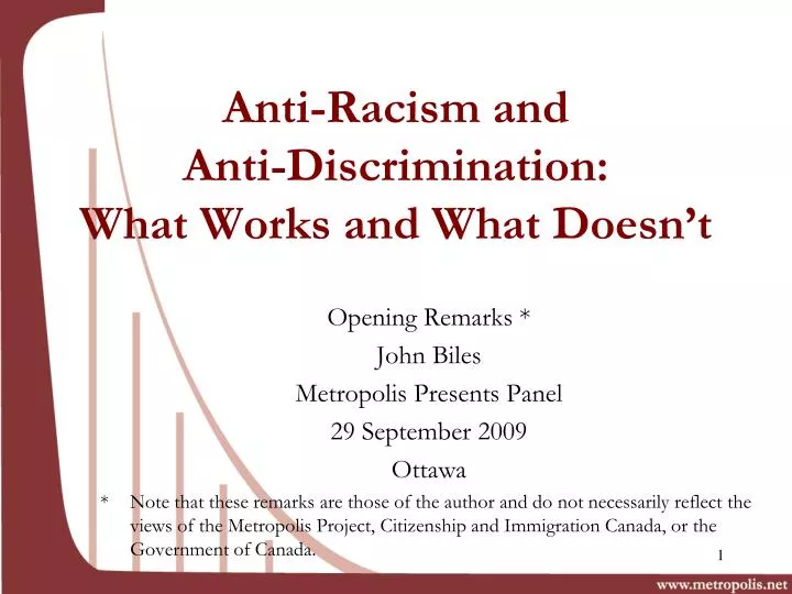 anti racism and anti discrimination what works and what doesn t