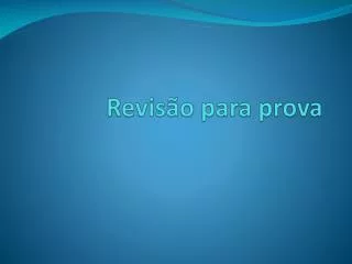 revis o para prova