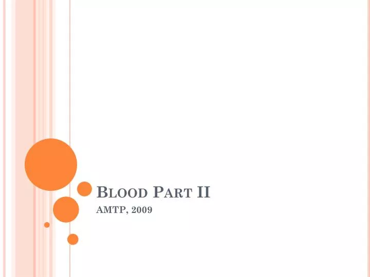 blood part ii
