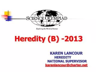 Heredity (B) -2013