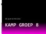 Kamp groep 8 - slide 1