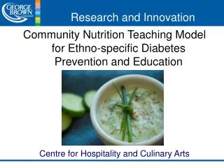 Community Nutrition Teaching Model for Ethno-specific Diabetes Prevention and Education