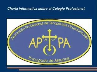 charla informativa sobre el colegio profesional