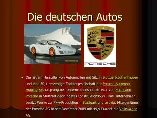 die deutschen autos