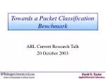 Towards a Packet Classification Benchmark - slide 1