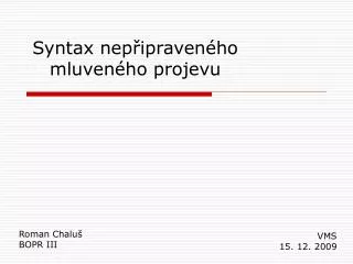 roman chalu bopr iii