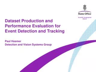 Dataset Production and Performance Evaluation for Event Detection and Tracking