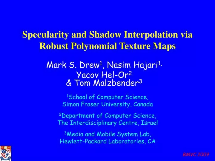 specularity and shadow interpolation via robust polynomial texture maps