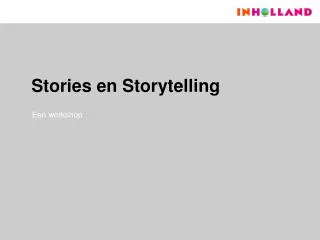 stories en storytelling